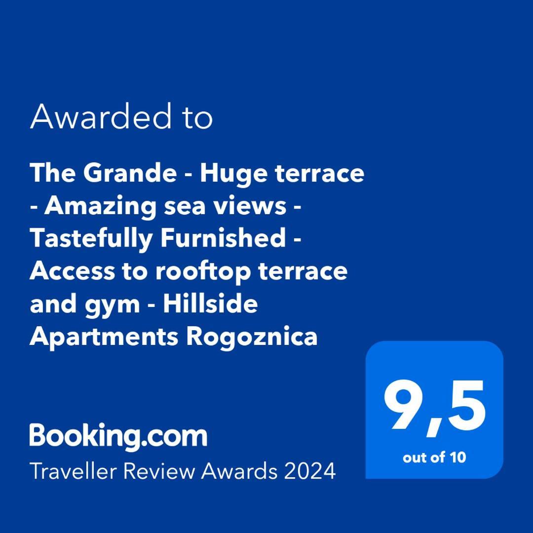 The Grande - Huge Terrace - Amazing Sea Views - Tastefully Furnished - Access To Rooftop Terrace And Gym - Hillside Apartments Rogoznica Rogoznica  Εξωτερικό φωτογραφία